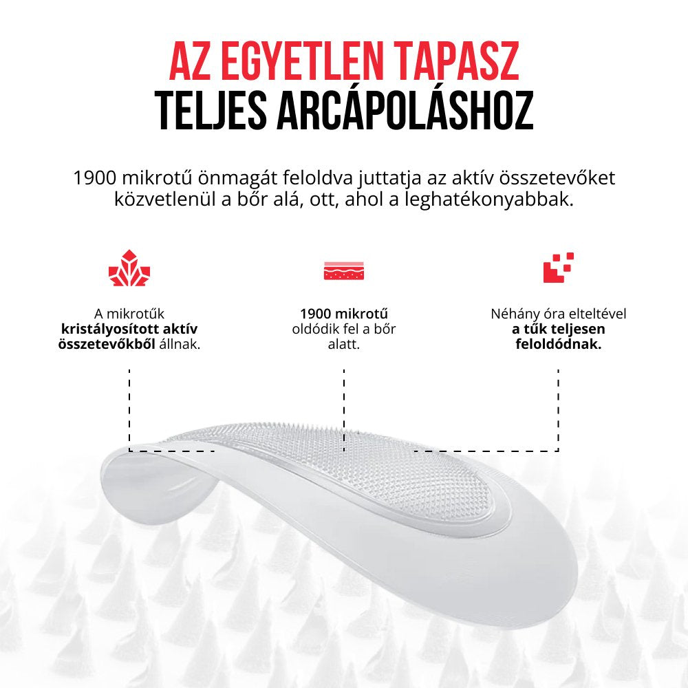 Feloldódó mikrotűs tapaszok-kaching
