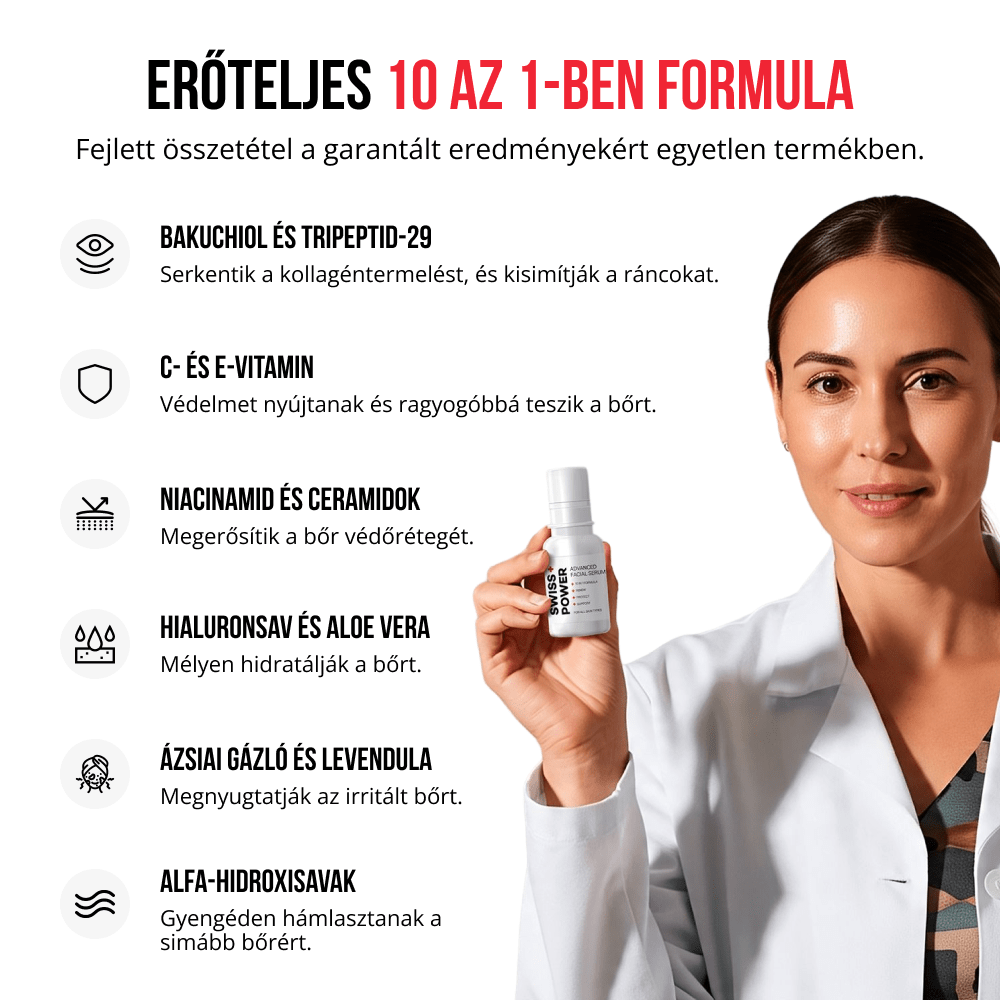 Fejlett arcszérum 10 az 1-ben